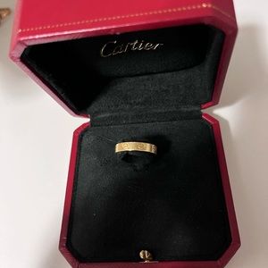 Cartier love wedding band size 6